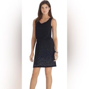 WHBM Sleeveless Studded Blouson Dress Large